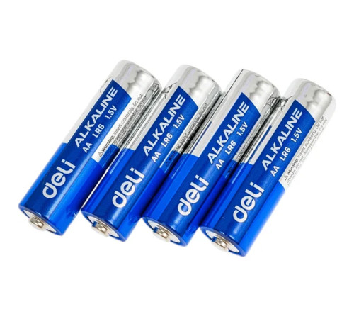 Батарейки DELI Alkaline, LR6, 1.5V, AA, 4 шт/упак Батарейки DELI Alkaline, LR6, 1.5V, AA, 4 шт/упак