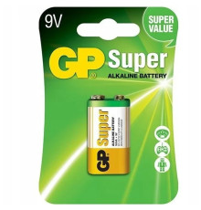 Батарейки GP "Super" 1604A BC1, крона, 1шт/уп