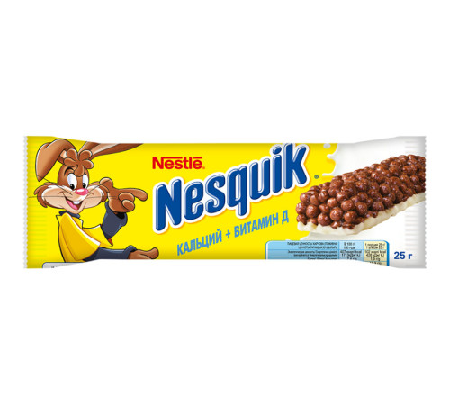 Батончик Nesquik злаковый с шоколадом Батончик Nesquik злаковый с шоколадом