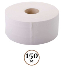 Бумага туалетная Jumbo, 2-х слойная, 150 метров, белая