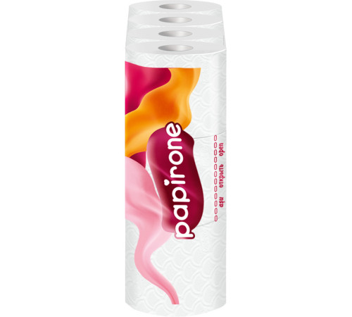 Бумага туалетная “Papirone Premium”, 3-слойная, 12 рулонов в упаковке
