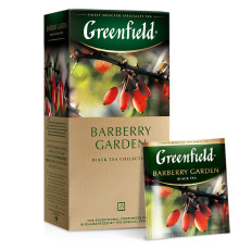 Чай Greenfield Barberry Garden черный с барбарисом, 25 пакетиков