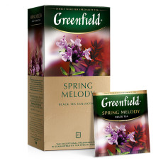 Чай Greenfield Spring Melody черный с чабрецом, 25 пакетиков
