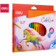 Фломастеры Deli "ColoRun", 18 цветов, картон