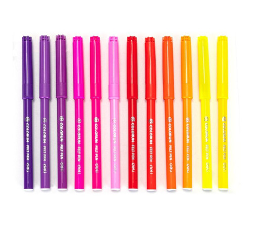 Фломастеры Deli "ColoRun", 24 цвета Фломастеры Deli "ColoRun", 24 цвета