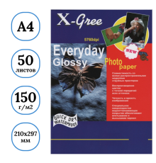 Фотобумага X-GREE "Everyday" А4, глянцевая, 150 г/кв.м (50 листов)