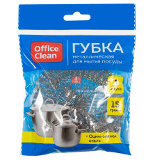 Губка металлическая OfficeClean для мытья посуды
