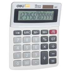 Калькулятор настольный DELI "1217" 12 разрядный, 130х105х30 мм, белый