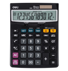 Калькулятор настольный DELI "1630" 12 разрядный, 198х146х40 мм, черный