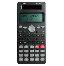 Калькулятор научный DELI D300SR-2, 10+2 разрядов, 300 функций, 172,6х82,7х17,6 мм, темно-серый