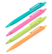 Карандаш механический DELI "Scribe", 0,5 мм, трехгранный корпус с ластиком, ассорти