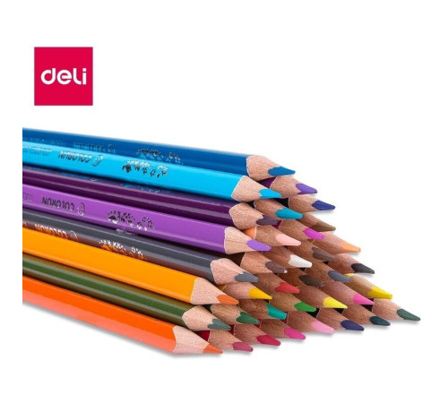 Карандаши цветные Deli "ColoRun", 36 цветов, картон Карандаши цветные Deli "ColoRun", 36 цветов, картон