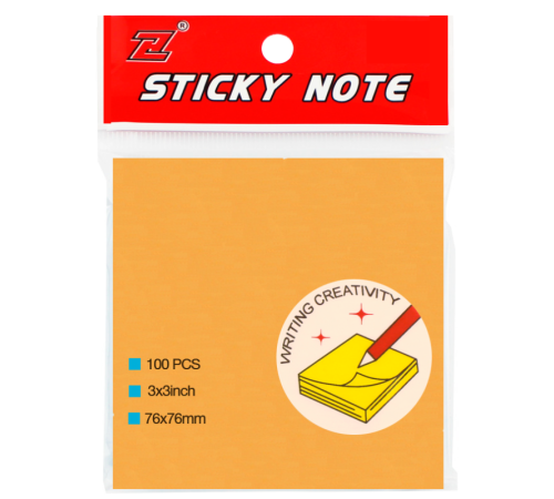 Клейкие листики "Sticky" 76 х 76 мм, 5 неоновых цветов, 100 листов Клейкие листики "Sticky" 76 х 76 мм, 5 неоновых цветов, 100 листов