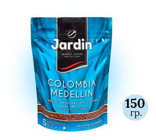 Кофе растворимый Jardin Colombia Medellin, 150 гр, мягкая упаковка