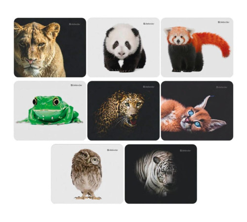 Коврик для мыши Defender "Wild Animals" 220*180*2 мм Коврик для мыши Defender "Wild Animals" 220*180*2 мм