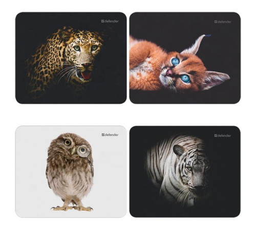 Коврик для мыши Defender "Wild Animals" 220*180*2 мм Коврик для мыши Defender "Wild Animals" 220*180*2 мм