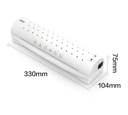 Ламинатор DELI "ET106" формат A4 (300 мм/мин) Ламинатор DELI "ET106" формат A4 (300 мм/мин)