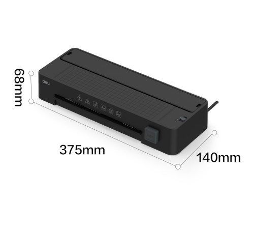 Ламинатор DELI "ET109" формат A4 (260 мм/мин), черный