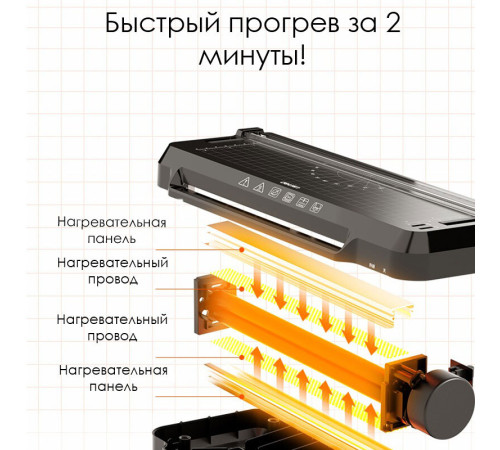 Ламинатор DELI "ET131" формат A3 (330 мм/мин) Ламинатор DELI "ET131" формат A3 (330 мм/мин)