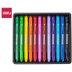 Мелки восковые Deli "Color Emotion", пастельные, масляные, 12 цветов, картон