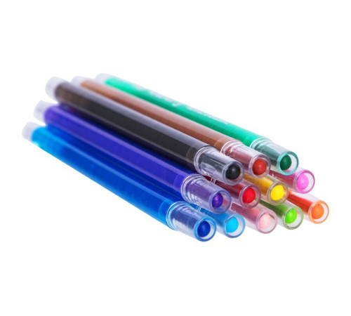 Мелки восковые Deli "Colorun", с поворотным механизмом, 12 цветов, блистер