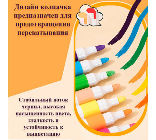 Набор акриловых маркеров Deli "Color Emotion" C191, универсальные, 36 цветов Набор акриловых маркеров Deli "Color Emotion" C191, универсальные, 36 цветов
