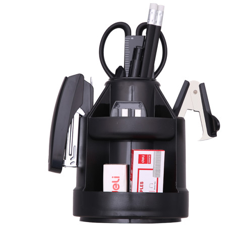 Настольный набор DELI "E38250A", 15 предметов, черный