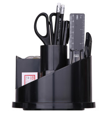 Настольный набор DELI "E38251A", 17 предметов, черный