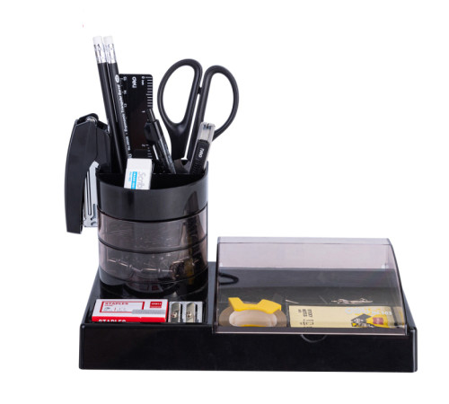 Настольный набор DELI "E38254", 16 предметов, черный