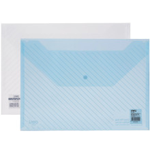 Папка-конверт на кнопке DELI, А4, 0,18 мм, ассорти