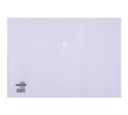 Папка-конверт на кнопке DELI "Aurora", А4, 0,16 мм, прозрачная