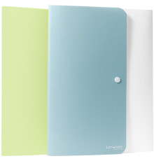 Папка-конверт на кнопке DELI "LonGreen", А4, 8 отделений, ассорти