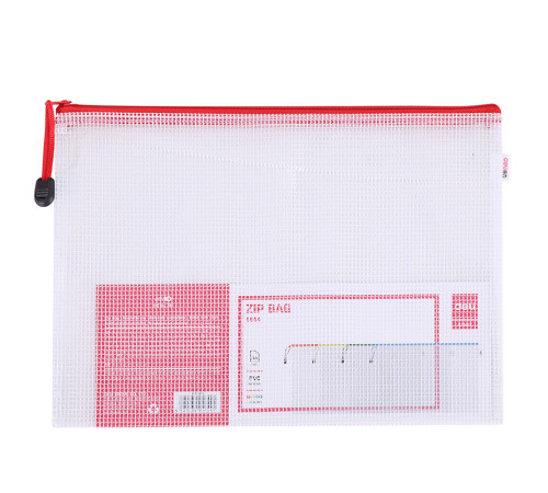 Папка-конверт на молнии Deli, А4, 0,23 мм, ассорти