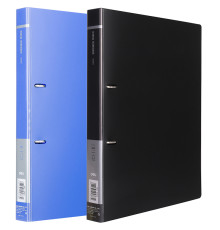 Папка на 2-х кольцах DELI, пластиковая 0,95 мм, корешок 2,8 см, ассорти