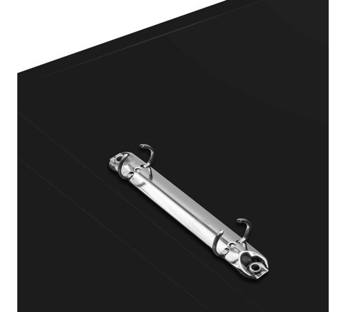 Папка на 2-х кольцах Silwerhof, пластиковая, 500 мкм, корешок 18 мм, черная