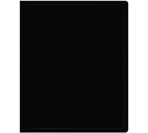 Папка на 2-х кольцах Silwerhof, пластиковая, 500 мкм, корешок 18 мм, черная