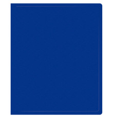 Папка на 2-х кольцах Silwerhof, пластиковая, 500 мкм, корешок 30 мм, синяя