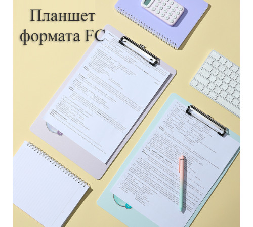 Папка-планшет DELI "Colorful" FC, пластиковая, ассорти Папка-планшет DELI "Colorful" FC, пластиковая, ассорти