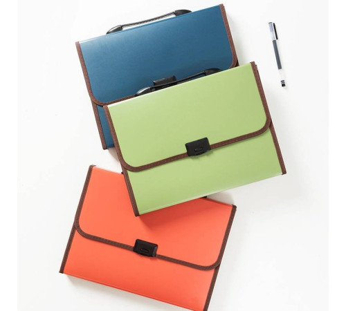 Папка-портфель DELI, А4, 13 отделений, 0,75 мм, ассорти