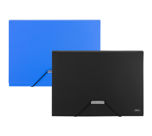 Папка-портфель DELI, на резинке 7 отделений, ассорти