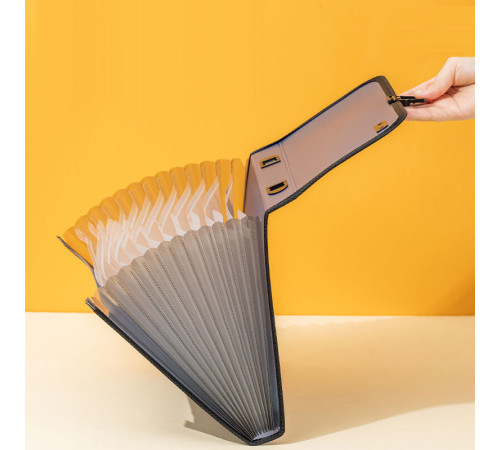 Папка-портфель DELI, с ручкой 13 отделений, ассорти