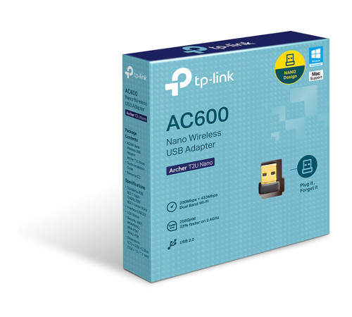 Адаптер-USB TP-Link Archer T2U Nano