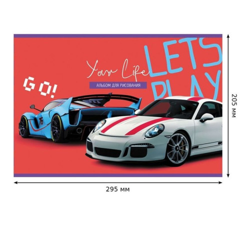 Альбом для рисования BG "Люблю спорт", А4, 8 листов, на скрепке