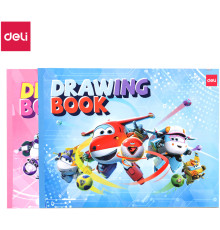 Альбом для рисования DELI, А4., 20 л., офсет, склейка, 100 г/кв.м., ассорти