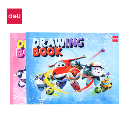 Альбом для рисования DELI, А4., 20 л., офсет, склейка, 100 г/кв.м., ассорти