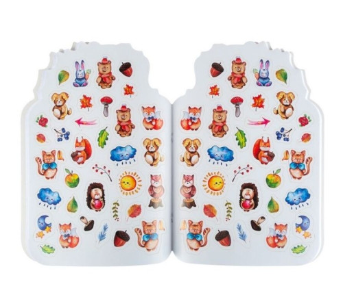 Альбом для рисования ЗХК "Цветик" "Ёжик" с наклейками, 32 л., А4, на скрепке