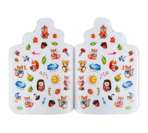 Альбом для рисования ЗХК "Цветик" "Мишка" с наклейками, 32 л., А4, на скрепке