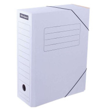 Архивный короб OfficeSpace на резинках, 235x100x325 мм, микрогофрокартон, белый