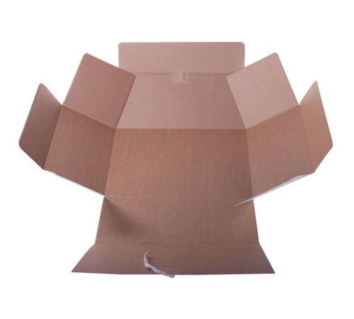 Архивный короб OfficeSpace на завязках, 235x150x325 мм, микрогофрокартон, белый