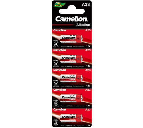 Батарейка CAMELION A23-BP5, 12V, 5 шт. в блистере
